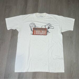 Vintage 90s Tarzan T-shirt Size Large‎ Story Of A Book By Edgar Rice Burroughs